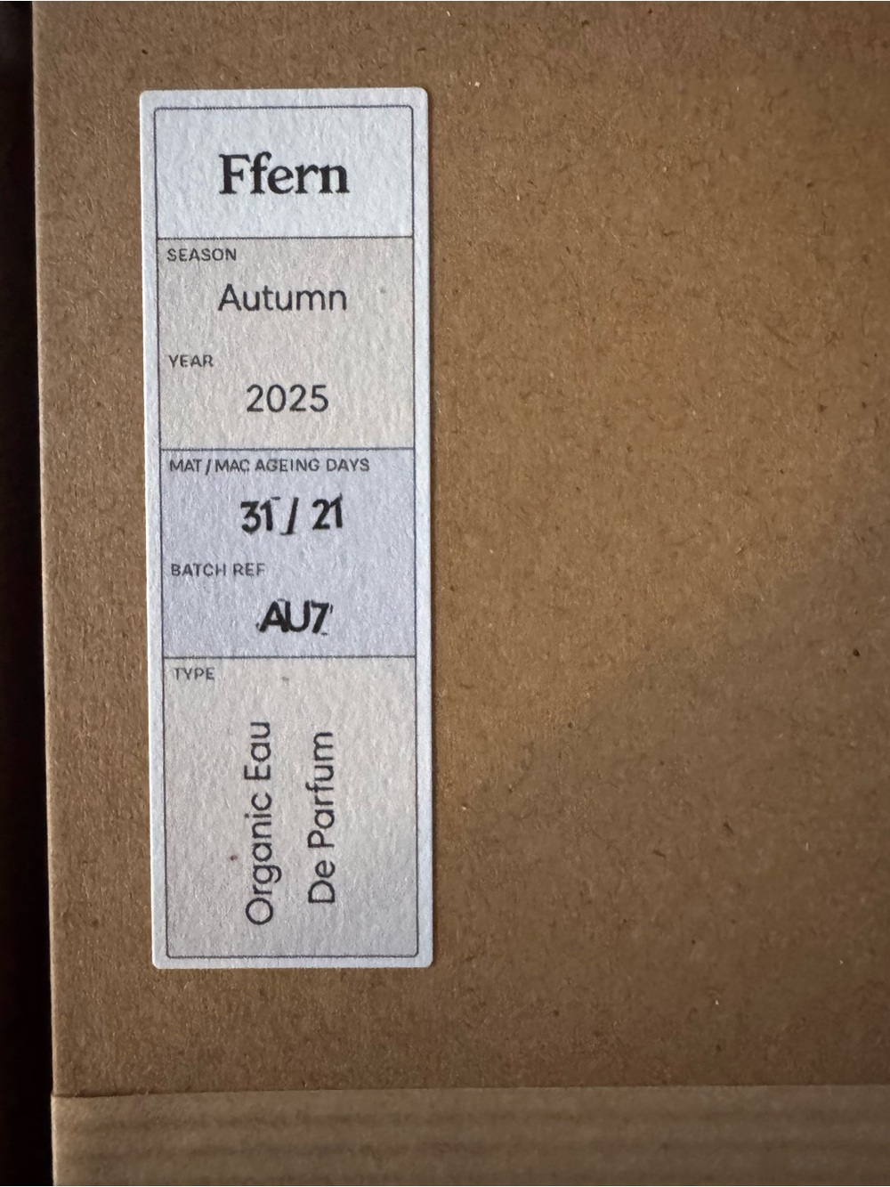 Ffern Organic Eau De Parfum - Brown